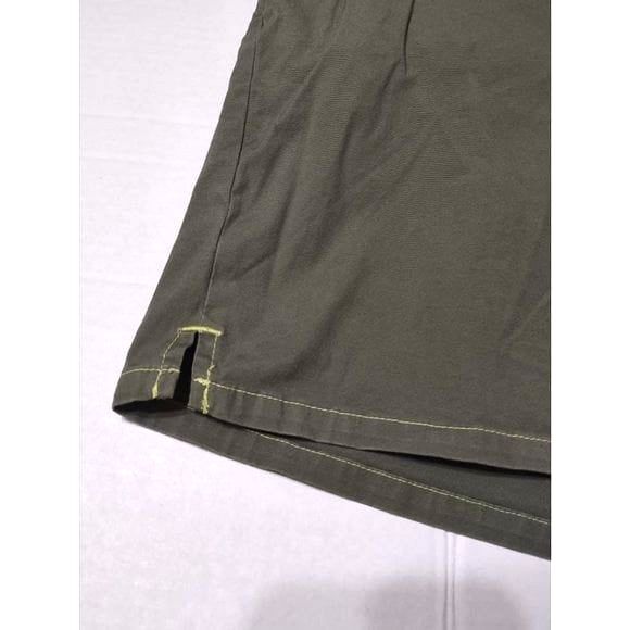 Izod Women Stretch Waist Shorts Olive Green Waist 22 in - Picture 2 of 9